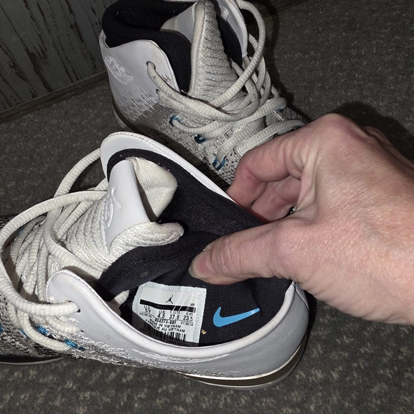 Air Jordan White and Black Basketball Shoes
